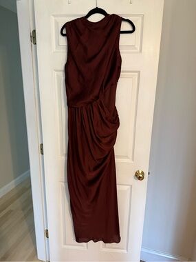 sachin and babi light blue dress Savanna Halter Open Back Maxi Dress | Pearl | Dresses main image 1